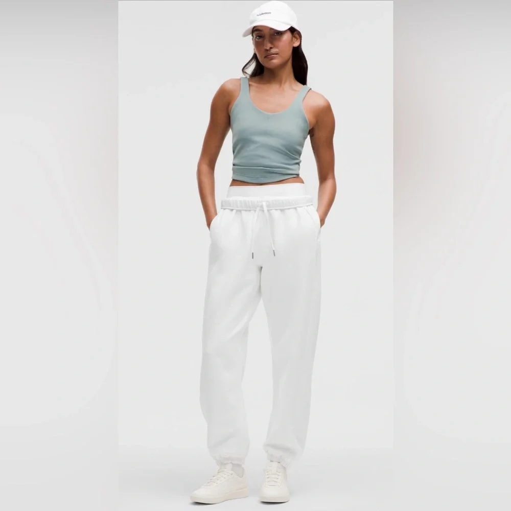 lululemon athletica White Scuba MR Oversized Jogger - Picture 1 of 8